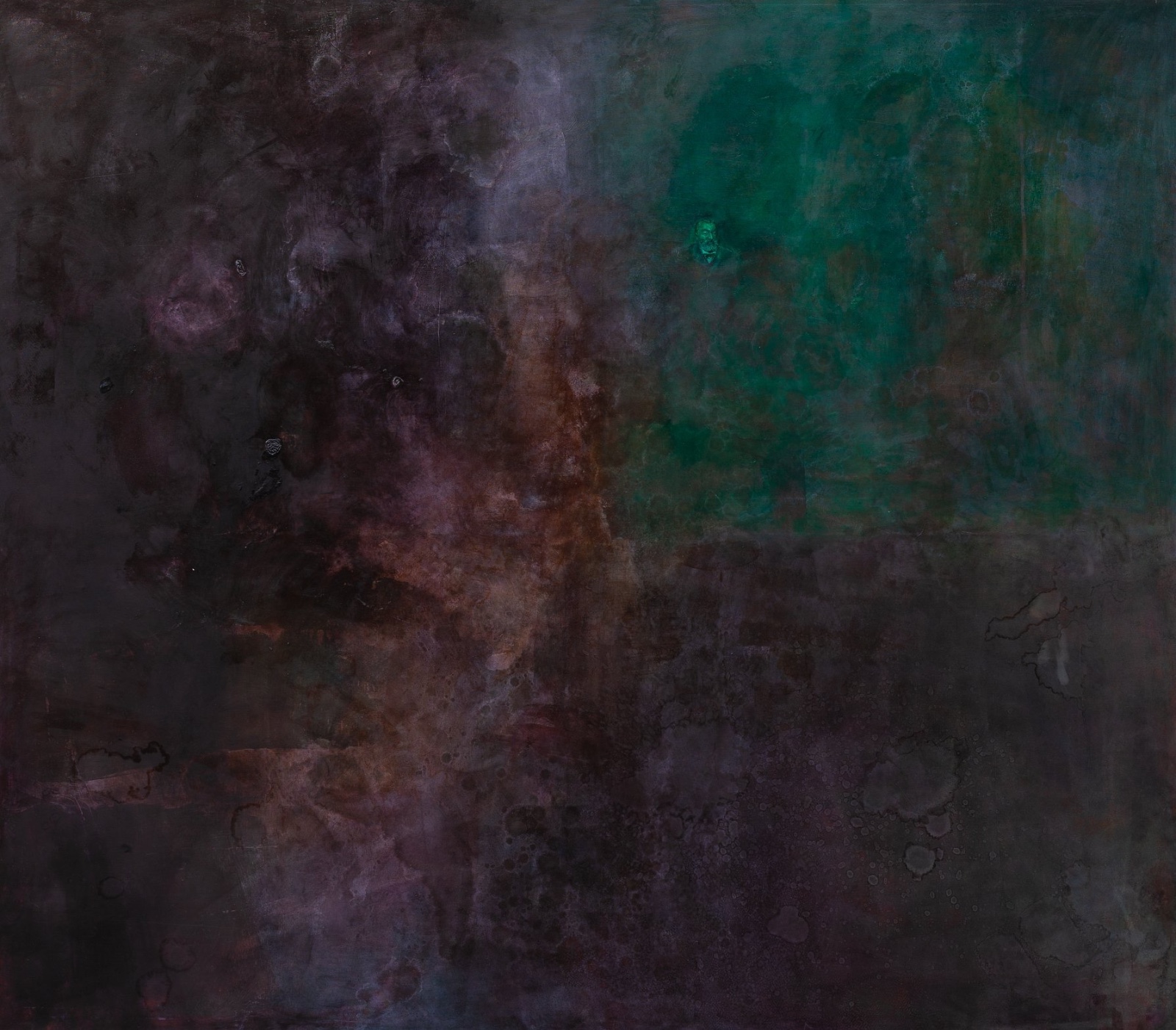 One Fourth of Green, oil an canvas, 140x160cm, 2020